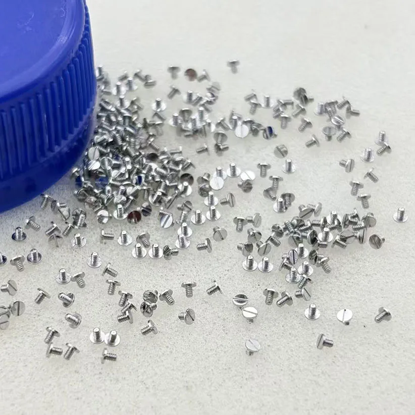 10 /30 /50 /70 /100pcs  Watch movement components 7750 movement clamping plate screws silver upper clamp screw swing clamp