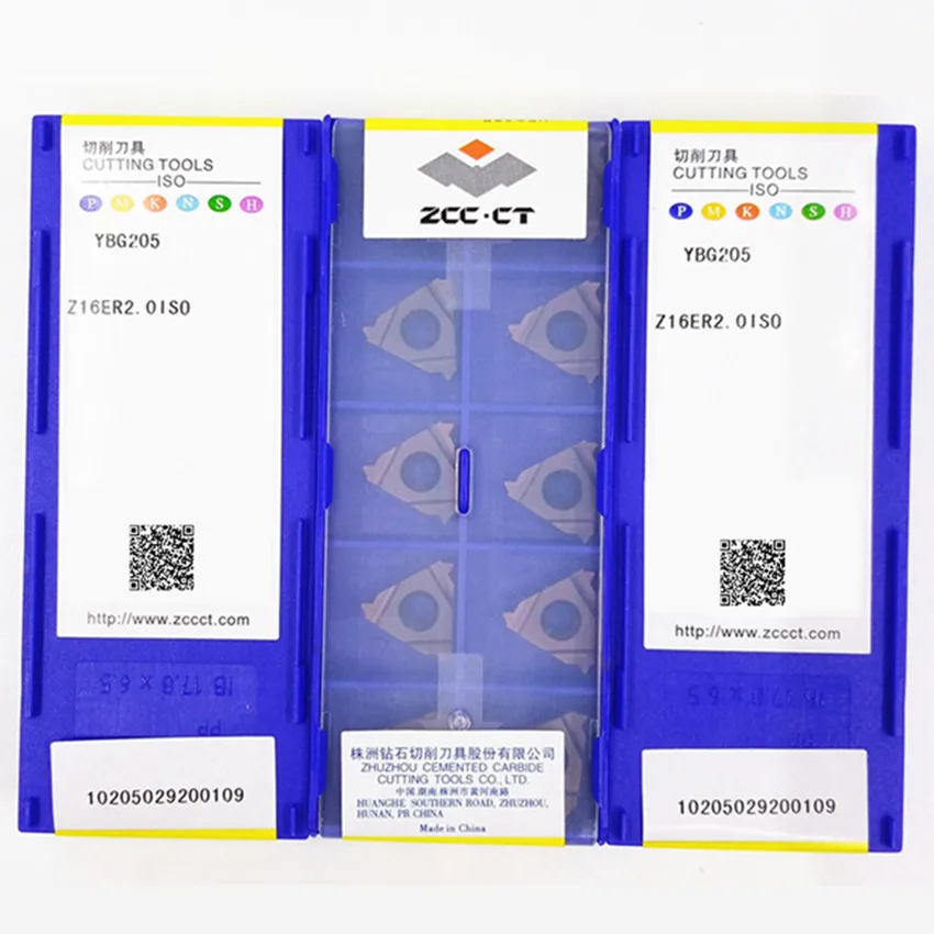 Imagem -06 - Insere 10 Pcs Box Z16er1.0iso Ybg205 Z16er1.5iso Ybg205 Z16er2.0iso Ybg205 Z16er2.5iso Ybg205 Z16er3.0iso Ybg205 Zcc. ct