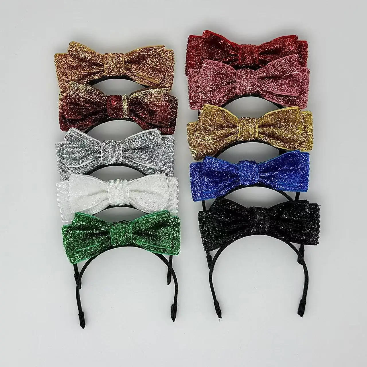 

Accessories Headbands For 15/17cm 1st 2nd 3rd Gen Labubu Dolls Multi Color Velvet Shiny Headbands Party Bow Headbands