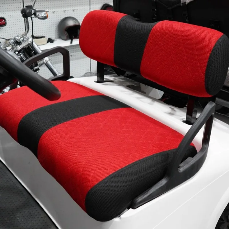 

Golf cart, rear seat cover, cloth cover