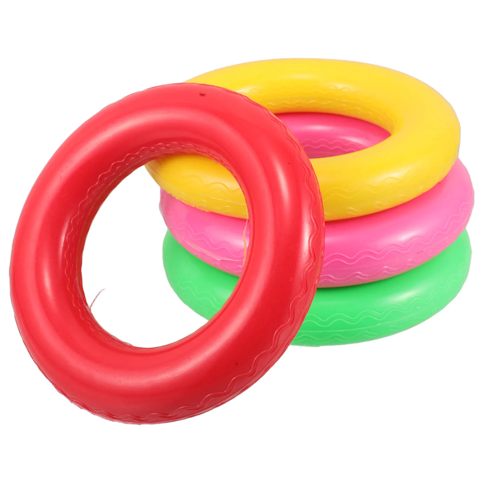 4pcs Relay Rings Fun Target Toys Soft Antislip Group Play Bottle Toss Game Children Sports Training Outdoor Toys
