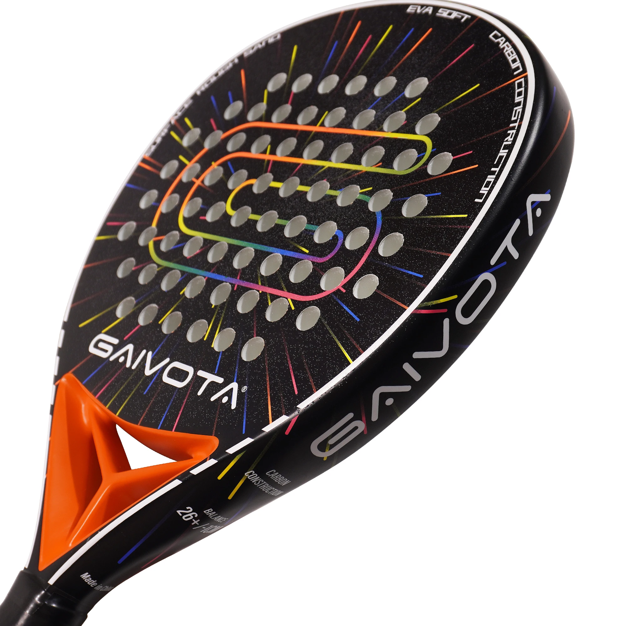 GAIVOTA 2026 Orange KD100Padel Tennisschläger, Carbonfaser-Angriffsschläger, raue Oberfläche, für Anfänger bis Fortgeschrittene Spieler – Detail 4