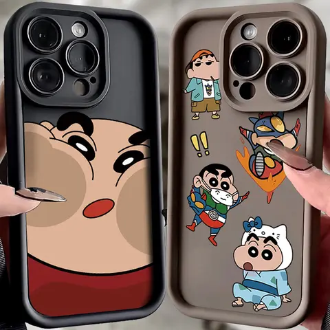 C-Crayon S-ShinChan Handyhülle für Xiaomi Mi 13T 12T 13 12 12X 12S 11 Lite 5G POCO F3 F4 F5 Pro X4 GT X5 Flüssigsilikonhülle