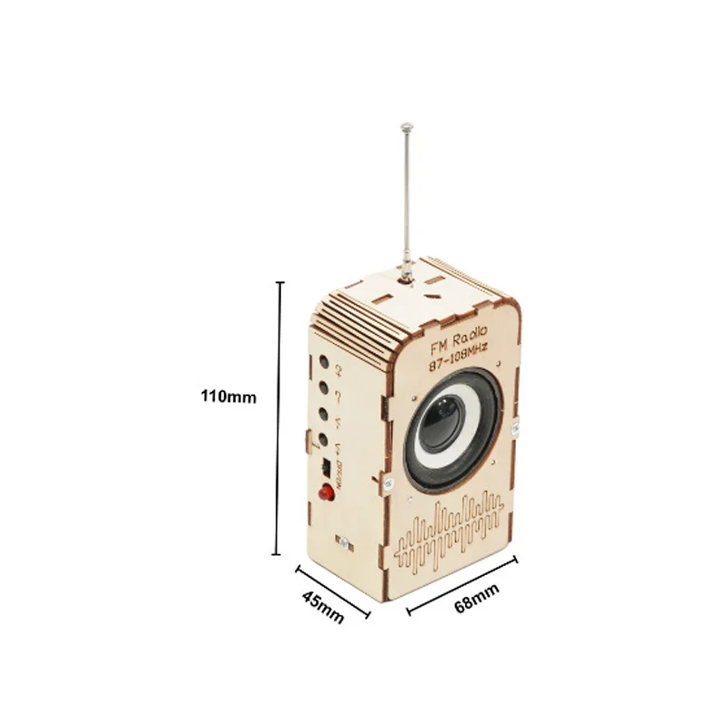 Modèle de récepteur de diffusion radio bricolage pour enfants, jouets scientifiques, kit d\'outils expérimentaux de physique, fournitures scolaires