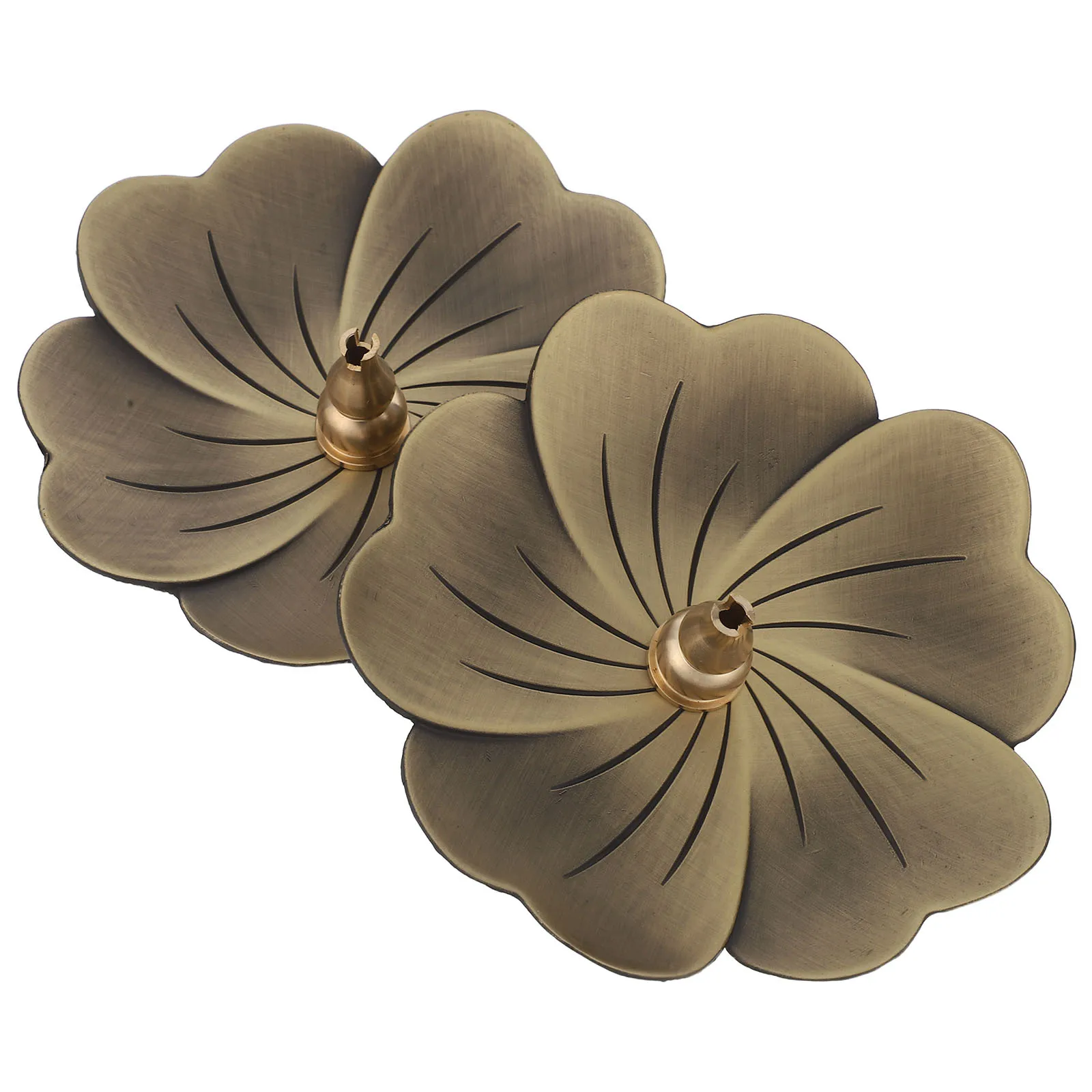 

2Pcs Reusable Incense Stick Holder Chinese Ash Plate for Home Office Counters Smudging Rituals Metal Decorative Tray