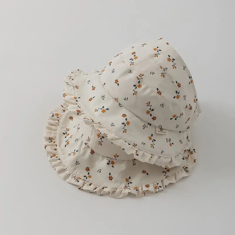 Princess Style Baby Sun Protection Hat Thin Breathable Spring Autumn Fisherman Cap Cute Cool Hat Newborn Infant Headwear view 4