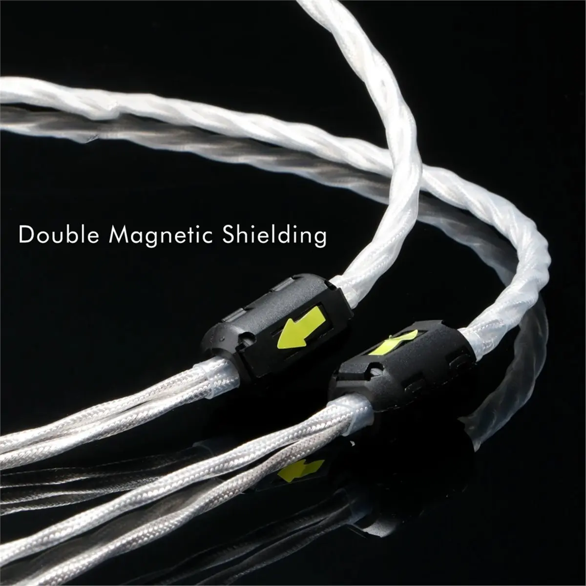 

Кабель Hi-Fi OCC Медный фонокорректор с посеребренным проводом заземления Позолоченный штекер 1 м