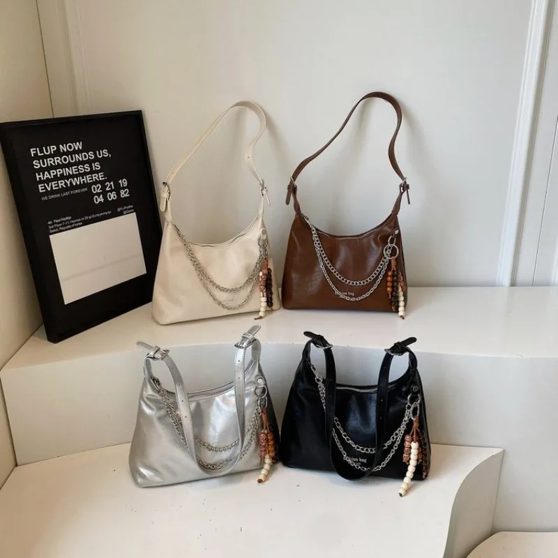 

Solid Color Commuter Diaper Bag Women Vintage Elegant Handbag Leather Crossbody Shoulder Purse Tote Messenger Satchel Trendy