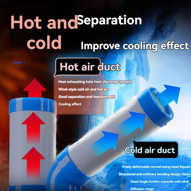 Nuovo condizionatore d'aria industriale Condizionatore d'aria mobile All-in-one Dispositivo di raffreddamento dell'aria Officina Compressore di raffreddamento commerciale Refrigerazione