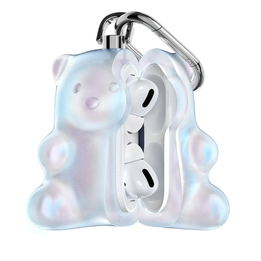 

For Airpod Pro Case 808FC Original Bear Airpod Case Plastic Fall Prevention PVC for Airpods Pro/Pro 2/3/4 Wireless Earphone Case