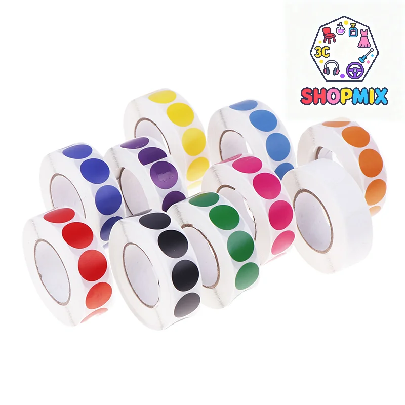 Etichette adesive per punti con codice colore rotondo da 0,75 pollici per bersagli di allenamento per tiro con l'arco e caccia con arco