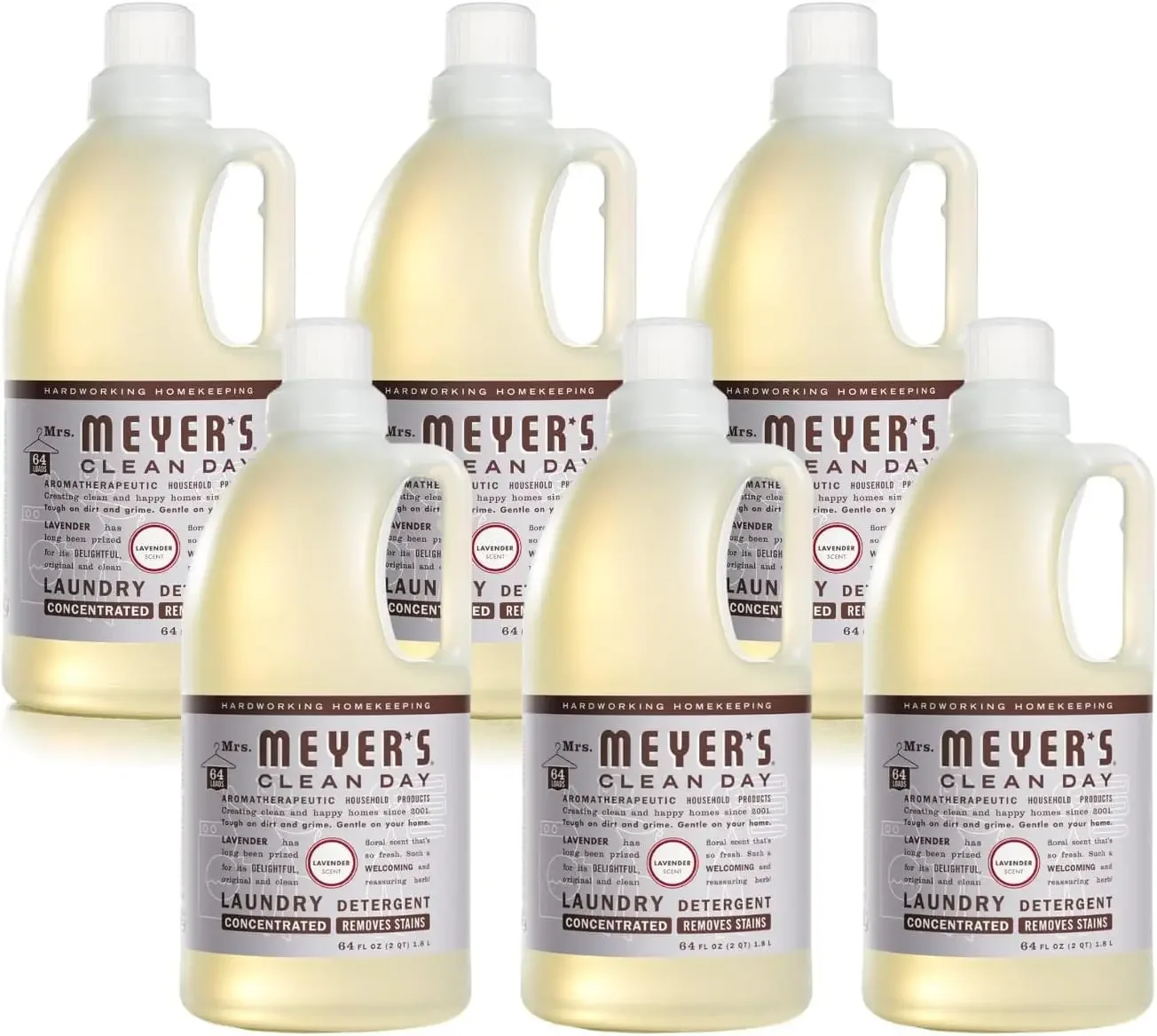 

Laundry Detergent Lavender, 64 OZ (Pack of 6)