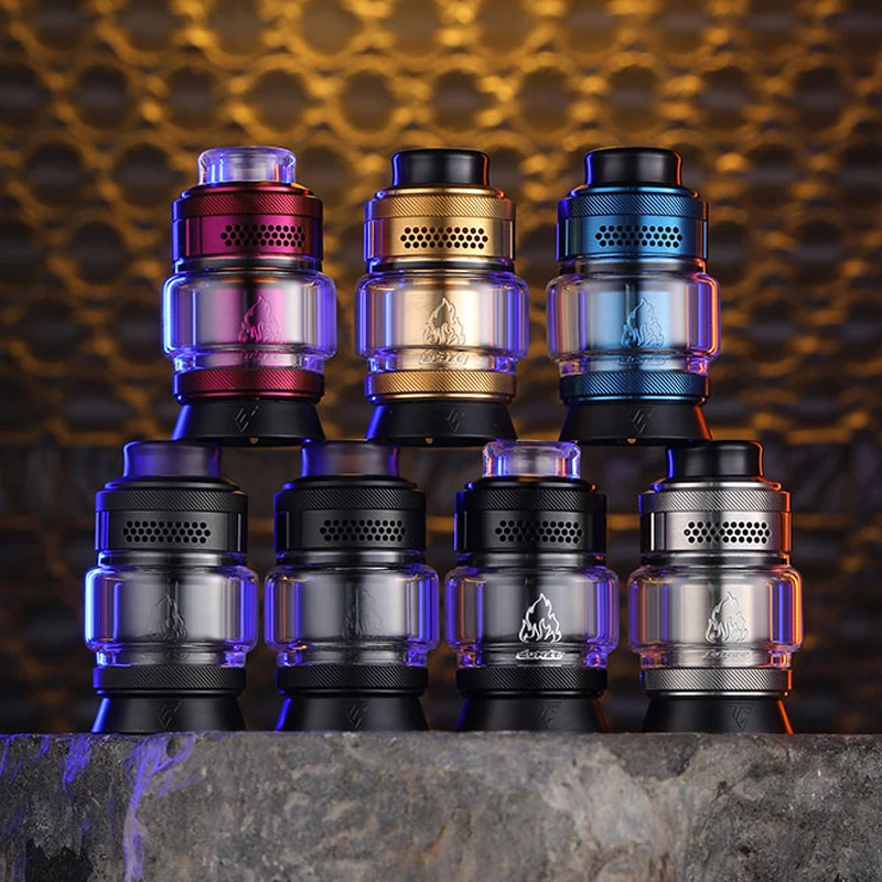 Original ThunderHead Cloud Blaze Solo 2 RTA 5,5ml Enchimento superior Bobina única Postless Build Deck Cigarros eletrônicos Atomizador
