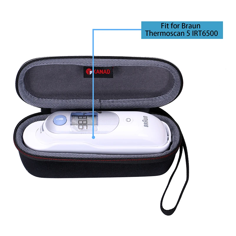 XANAD EVA Hard Case for Braun Thermoscan 7 IRT6520 Thermometer Protective Carrying Storage Bag