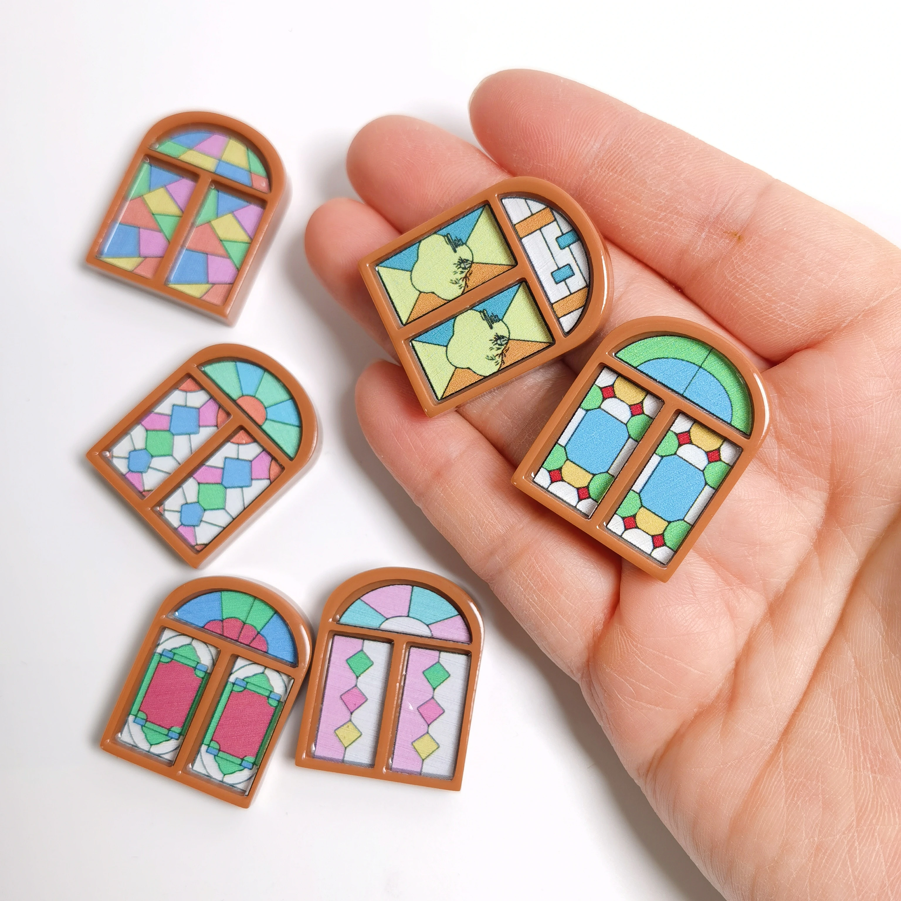 Mini Kawaii Cute Classic Window Flat Back Cabochons Scrapbook Diy Party Hairpin Accessories Home Decoration Craft