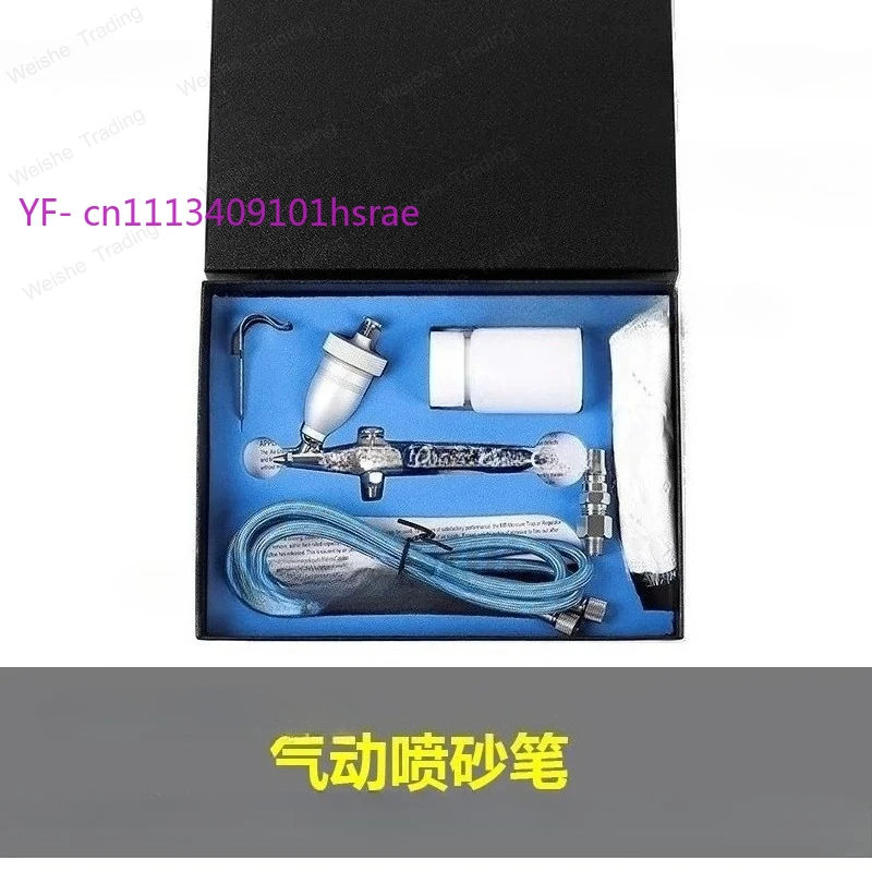 Mini Pneumatic Sandblasting Pen Air Sandblasting Gun for Glass Jade Etching Frosted Effect Trophies Making