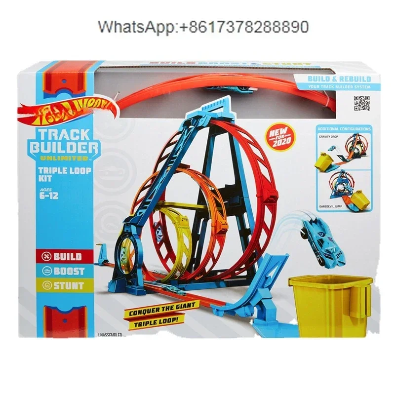 Wind Gang Wheel Three-Ring Challenge Rail Car Combination Set Swing Track Boy and Children's Toy Rail Car Glc96