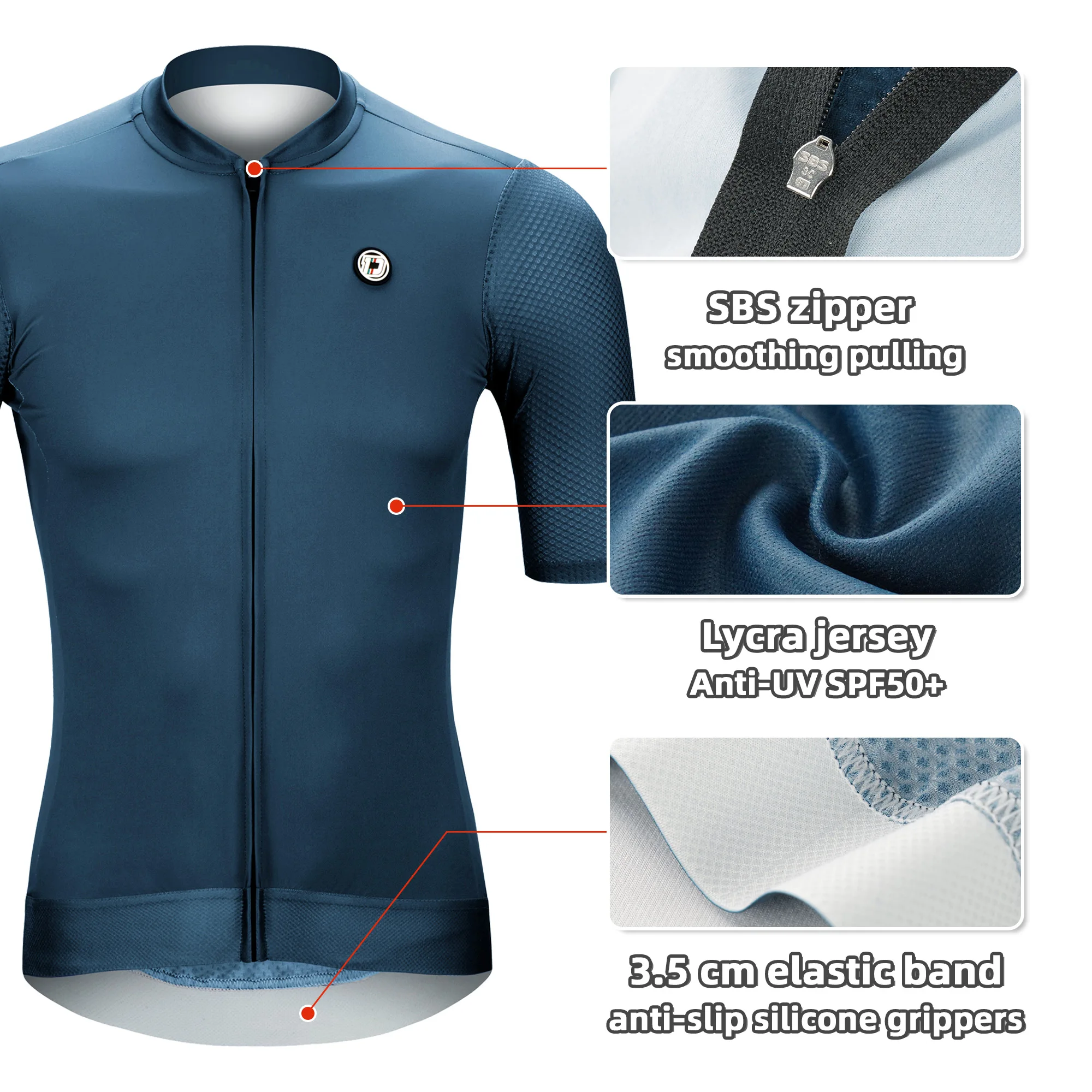 DAREVIE Herren Radfahren Maillo Feuchtigkeitsableitendes Trainingsniveau-Radtrikot Herren Coole und erfrischende Fahrradbekleidung für Herren – Detail 9