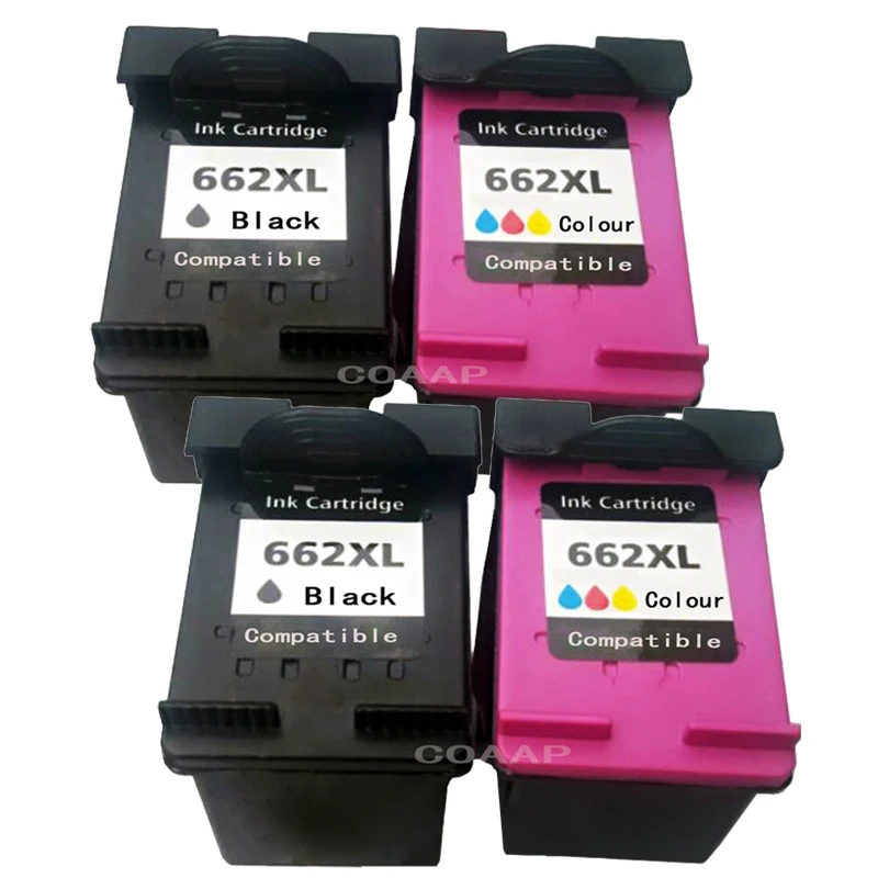 Refilled HP 662 662xl Compatible ink Cartridge for hp662 Deskjet 1015 1515 2515 2545 2645 3545 4510 4515 Printer