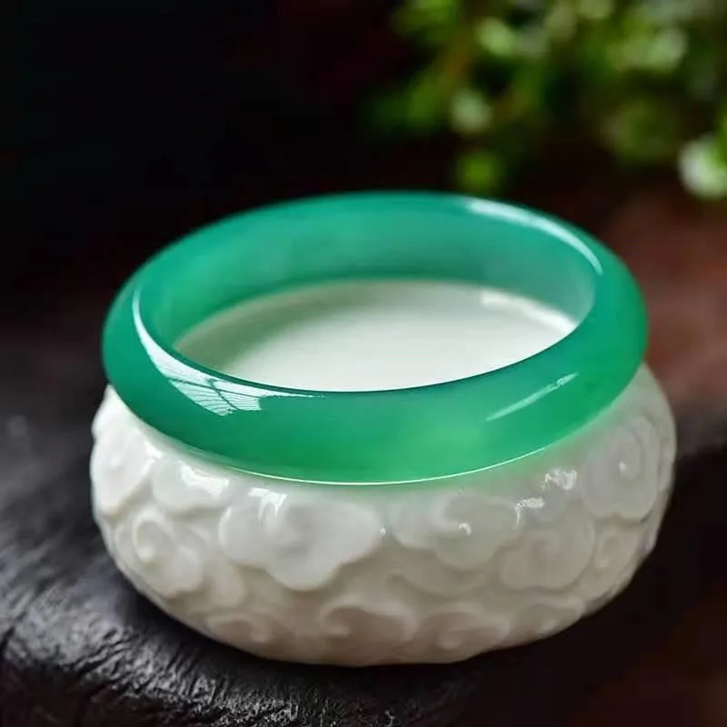 

Новый браслет из натурального высококачественного халцедонового агата, классический дизайн