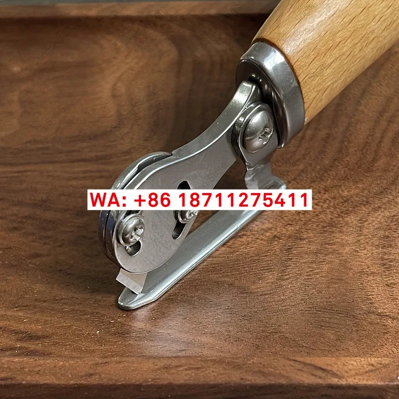 Isometric trimming knife, stubble cleaning knife, leather making tool, straight curved knife, 4710