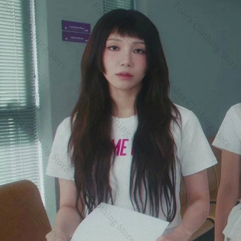 Korea Apink Album Relove Series Print T-shirt Cotton Summer Top Short Sleeve Tee Women's Tops Women's T-shirt Woman Clothes