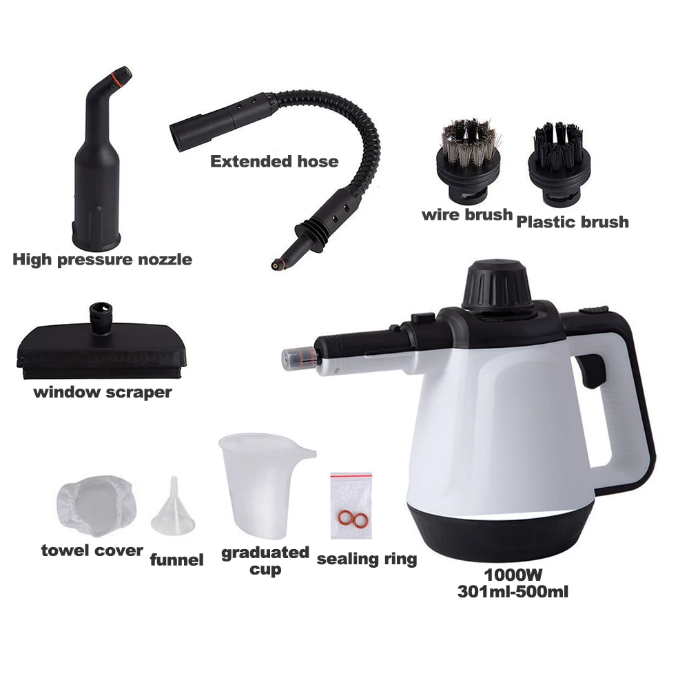 Steam Cleaner for Home High Pressure Cleaner 1200W High Temperature Steamer Suitable for Window Cleaning Domestic Cleaning Tools