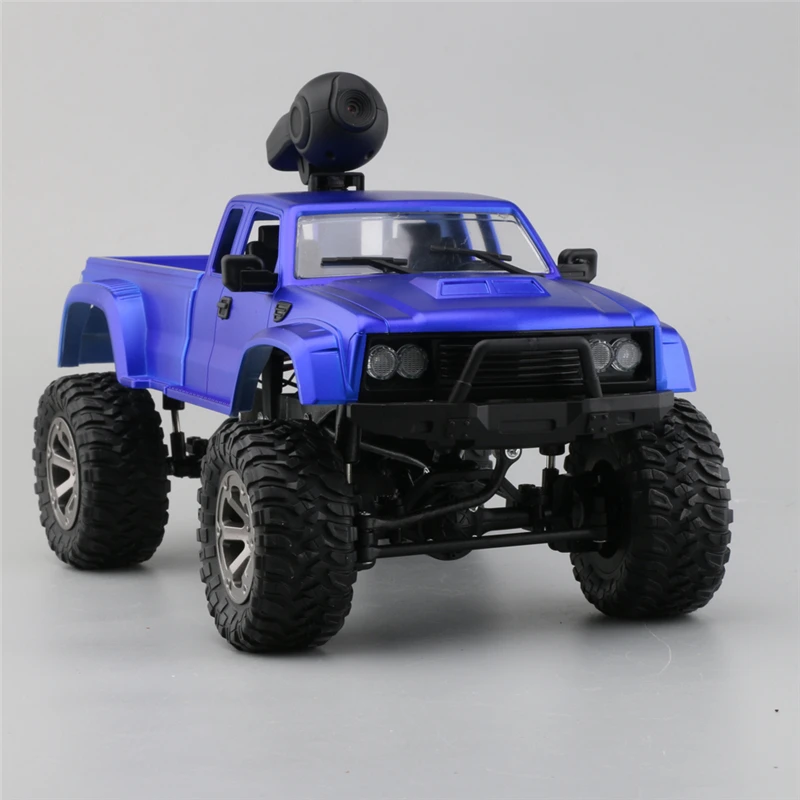 RC Car With 720P Camera Fayee FY002A 1/16 2.4G 4WD HD WIFI FPV Off-Road Military Remote Control Truck W/LED Light RTR Toy