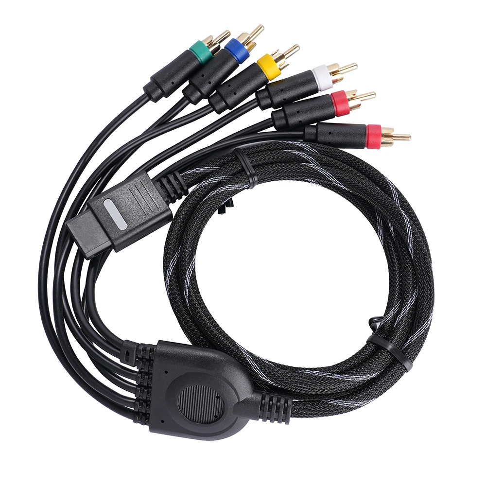 Kabel LinkRetro Video Audio 1.8M RGBS z 4 złączami BNC, kompatybilny z konsolami Nintendo N64, SFC, SNES, NGC, do monitorów CRT. — zdjęcie produktu 5