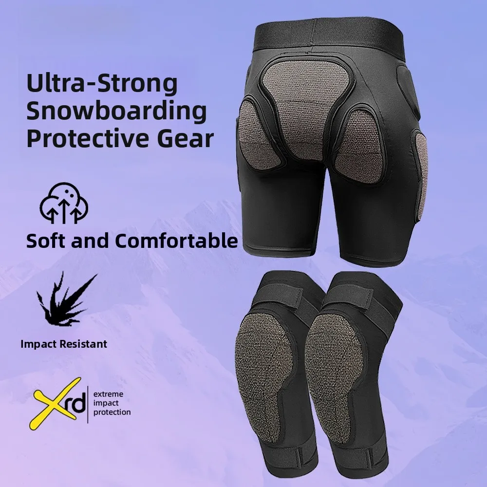 set-di-protezioni-per-sci-super-resistenti-xrd-ginocchiere-e-paracolpi-attrezzatura-per-sci-e-snowboard-per-tavole-singole-e-doppie