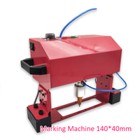 UK/AU/EU/US PlugTpye Metal Pneumatic Dot Peen Marking Machine for VIN Code Chassis Nmber Printing (140*40mm) Frame