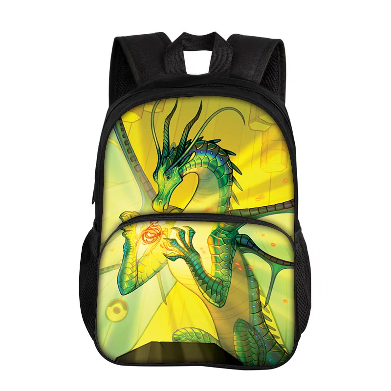 Wings of Fire Round Front Bag Backpack Large Capacity Cartoon Printed Primary School Boys and Girls Versatile Trendy Style