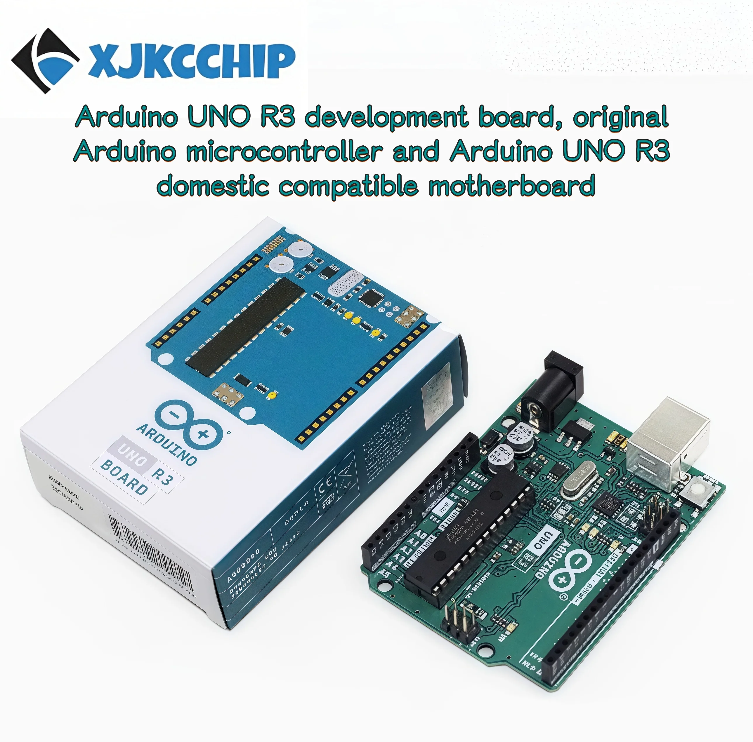 Placa de desarrollo original italiana Arduino UNO R3. Versión compatible doméstica original MCU y Arduino UNO R3.