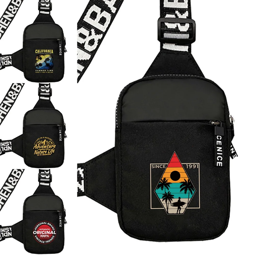 

Нагрудная сумка, мужские повседневные сумки через плечо, праздничная серия, большая вместительная сумка на плечо, модная многофункциональная спортивная нагрудная сумка