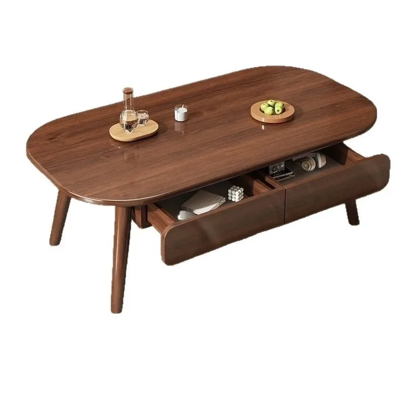 

Japanese coffee table living room household small apartment simple table simple solid wood ecological board coffee table