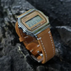 For Casio AE-1200/1300 AE1200 F91w A159 F105 A158 a168 a169 f91w SGW-300 Vintage Watch Full Grain  Leather Strap Watchband 18mm