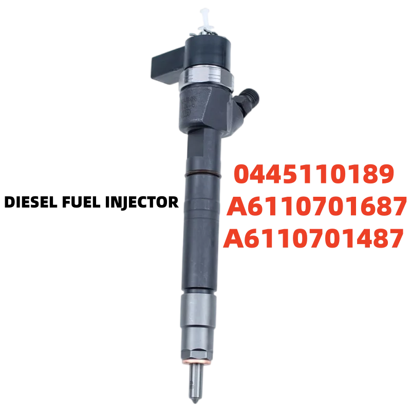 New Diesel Fuel Injector For M-ercedes B-enz S-printer, A6110701687, 0445110189CDI, J-eep G-rand C-herokee II 2.2, 2.7, A6110190