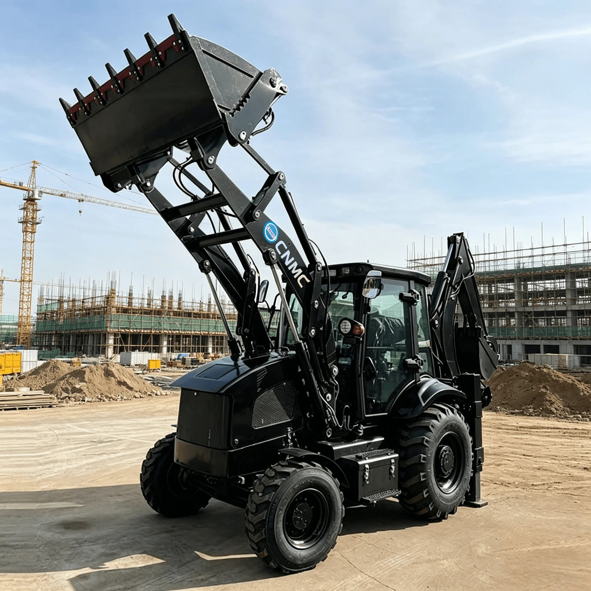 

4x4 Wheel ExcavatorLoader 10TonMultifunctional Backhoe Loader Two-End Operation Factory Direct Sales construction site