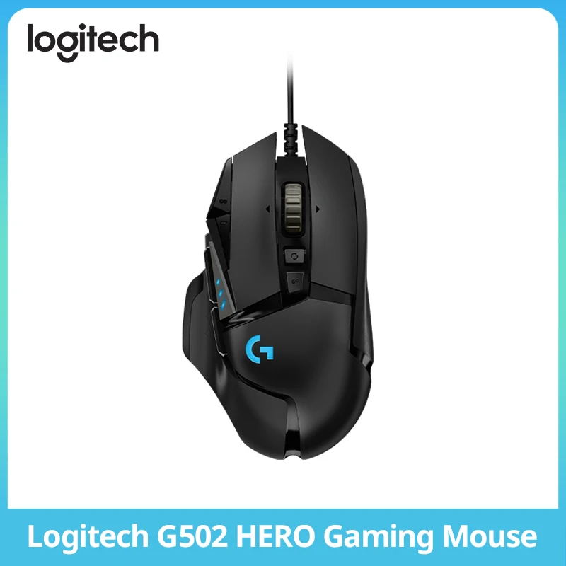 

Logitech G502 HERO High-Performance Gaming Mouse, HERO 25K, 25,600 DPI, 11 Programmable Buttons, Esports Version