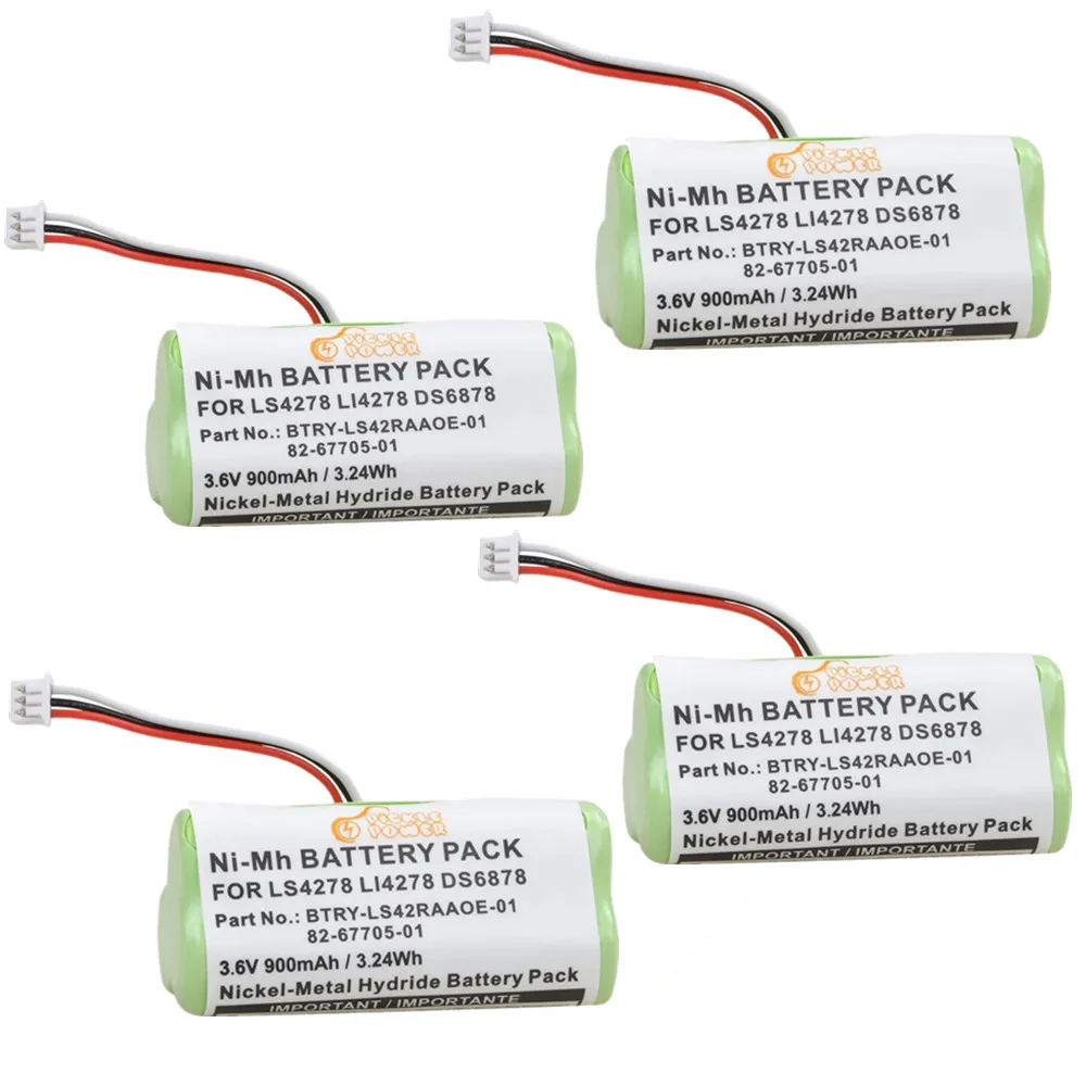 900mAh Ni-Mh LS4278-M skaner kodów kreskowych baterii dla Motorola Symbol LI4278 DS6878 skaner kodów kreskowych 82-67705-01 BTRY-LS42RAAOE-01