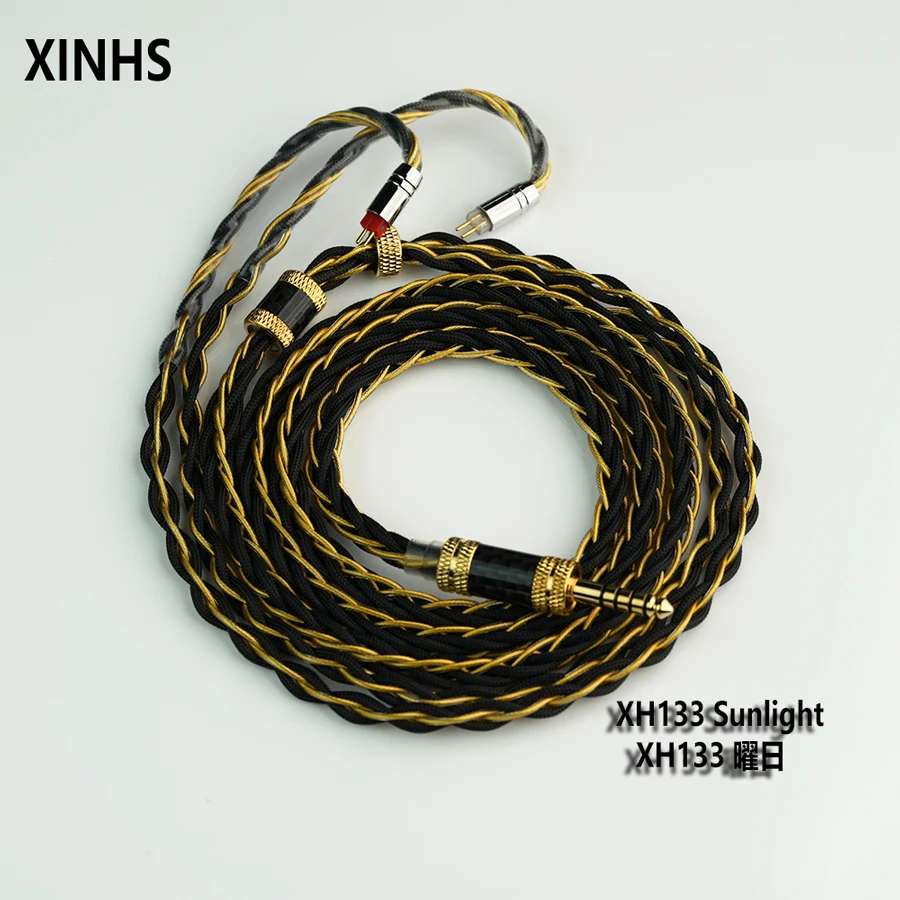 

XINHS XH133 "Sunlight" 8-Core Litz Structure Gold-Plated + 7N Pure Copper Hi-Res HiFi earphone Upgrade Cable