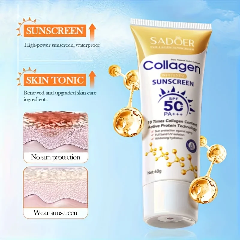 40g SPF50+ Lightweight Moisturizing Sun Milk - Water-Resistant, Non-Greasy, For Face & Body. Ideal for Outdoor Activities.