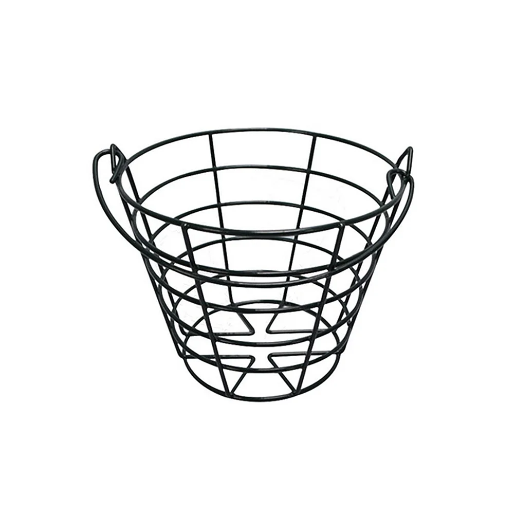 Portable Disc Golf Basket Ball Metal Balls Baskets Iron Range Black Carrying Holder