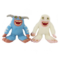 31cm Blue or White Monsters Mammott Plush Toys Movie Stuffed Animals Soft Stuffed Bigfoot Plushie Doll for Boys Girls Fans Gifts