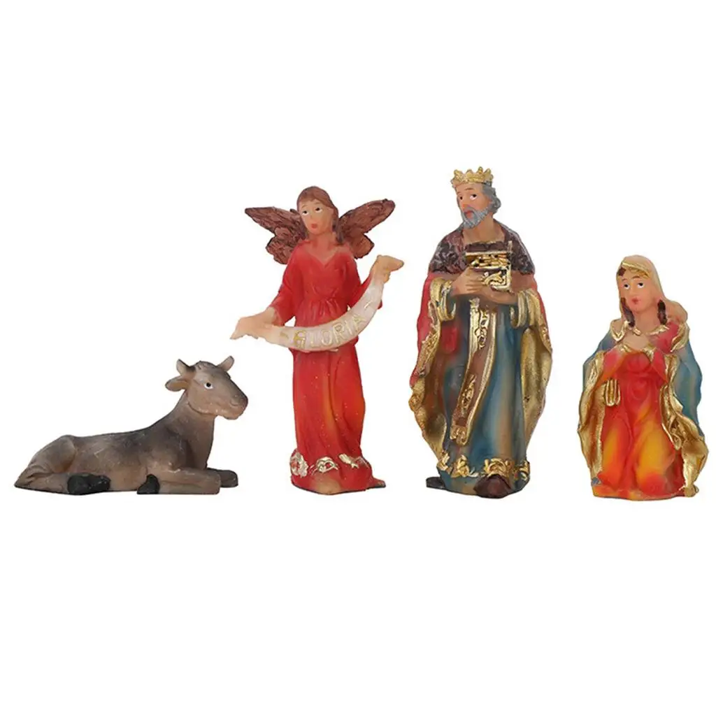 Christmas Nativity Scene Scene Figures Resin Figurines 11 Pieces