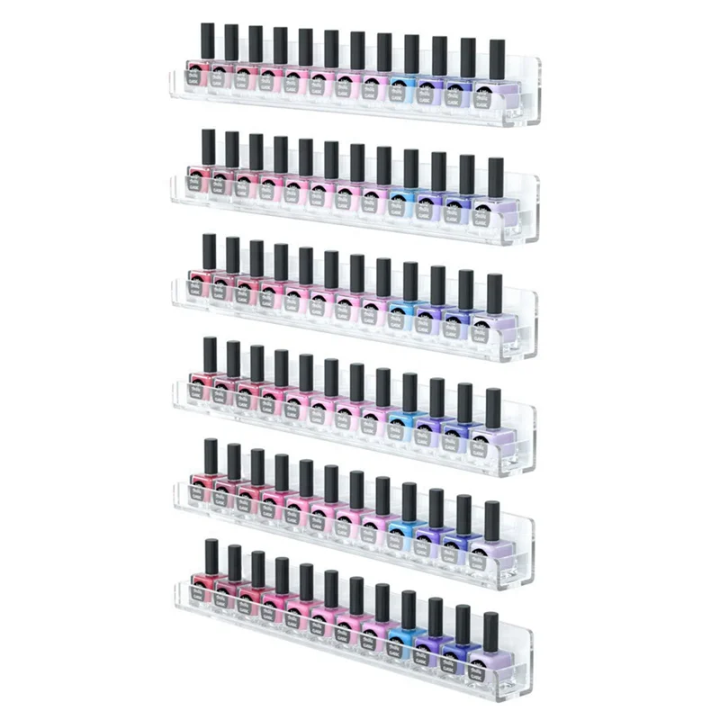 

Nail Polish Display Stand Acrylic Wall With Removable Side Panels Finger Wall Mount Display Stand