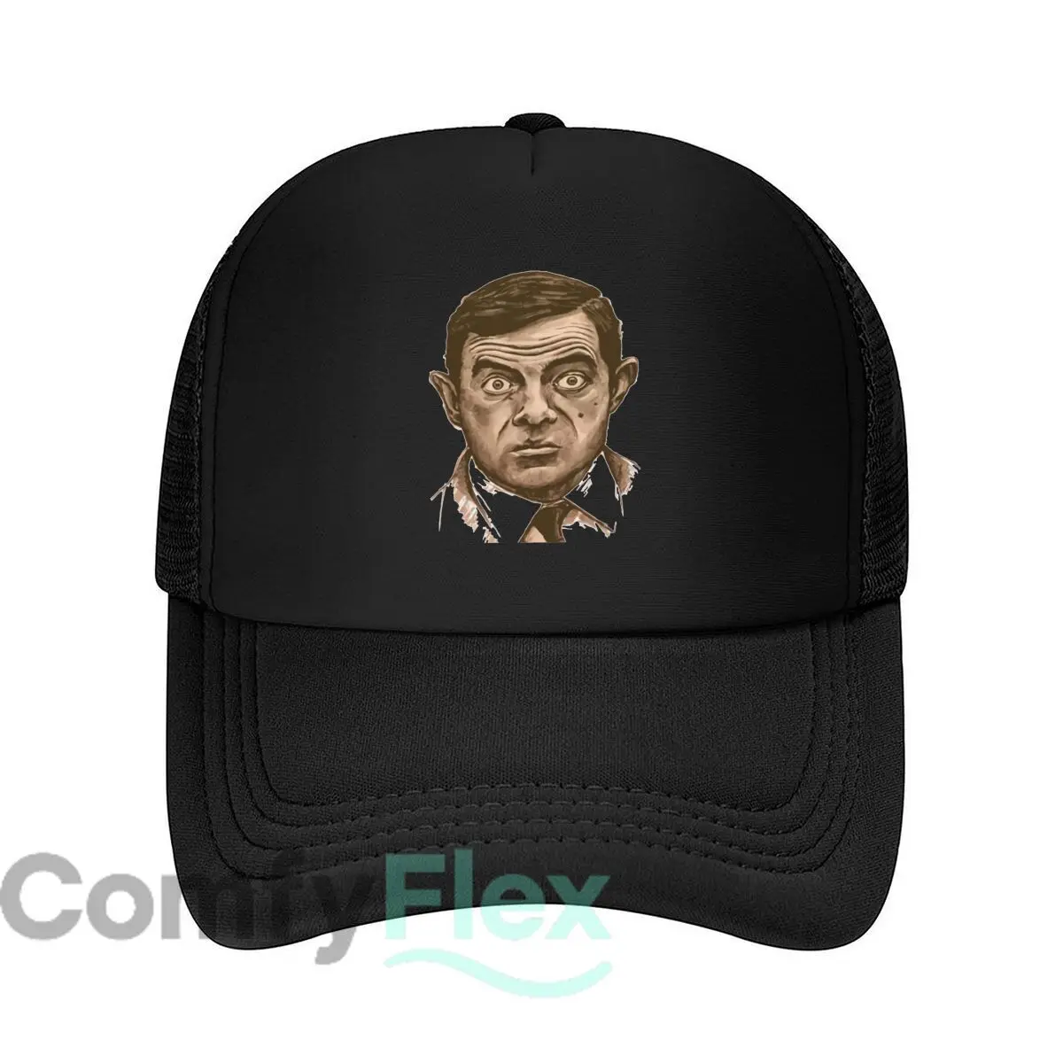 Mr. Bean’s Whimsy Comedy Graphic Serenity Fashion Mesh Baseball Cap Breathable Casual  Hats Outdoor Snapback Cap
