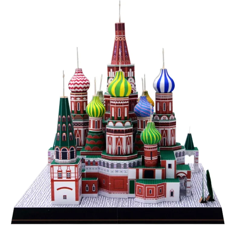 St. Basiliuskathedrale Russland Weltberühmtes architektonisches 3D-Papiermodellbauhandwerk