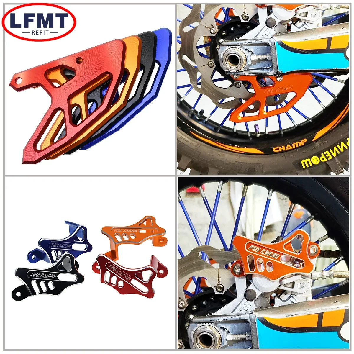 Motorcycle CNC Rear Brake Disc Protection Cover For Honda CR125R 250R CRF250X 450X 250RX 450RX 250R 450R 450L CR CRF 2002-2023