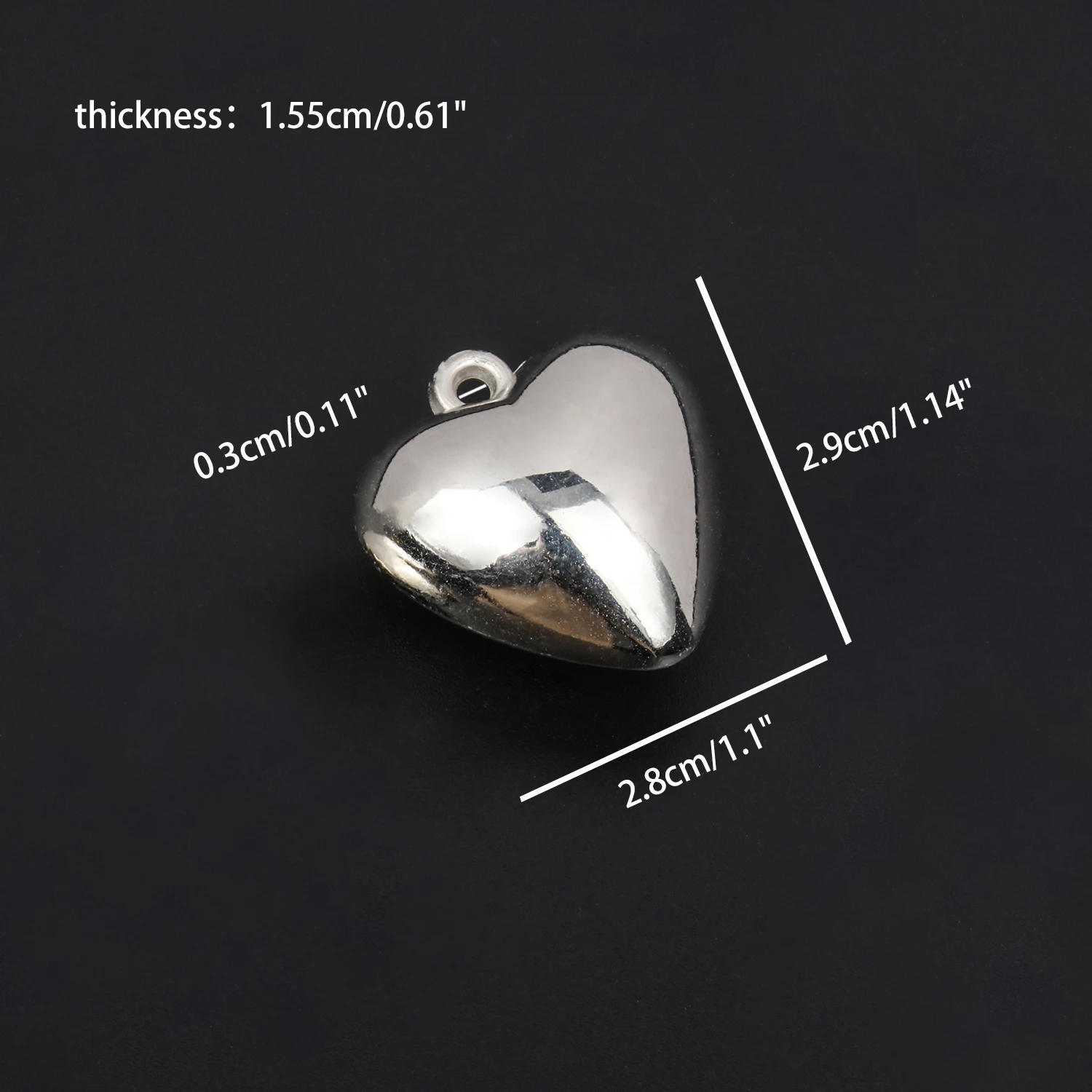CCB Big Heart Pendant Silver Color For Jewelry Making Choker Necklace Gothic Necklace Women Sexy Party Gift Accessories